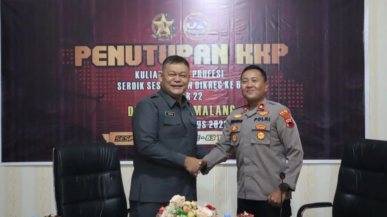 Serdik Sespimmen angkatan ke-63 telah menyelesaikan kunjungan Kuliah Kerja Profesi di Polres Pemalang, dengan berbagai rangkaian kegiatan selama tiga hari. (Foto: Liputan6.com/Humas Polres Pemalang)