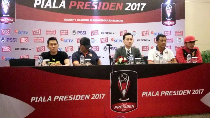 Konfrensi pers Piala Presiden 2017 (Liputan6.com / Yanuar H)