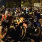 Sepeda motor balapan liar yang disita oleh Polresta Pekanbaru, beberapa waktu lalu. (Liputan6.com/M Syukur)