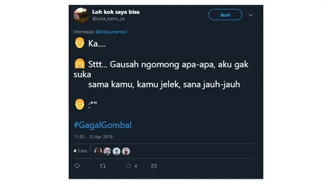 Drama Netizen Soal 'Gagal Gombal'