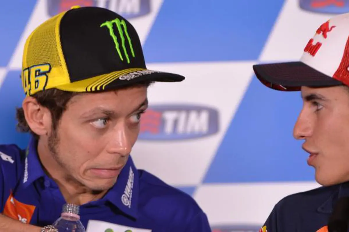 Valentino Rossi dan Marc Marquez