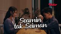 Lagu Seamin Tak Seiman dibuatkan film pendek dengan menggandeng Dinda Kirana dan Petrus Mahendra sebagai pemain utama. (Dok. Vidio)