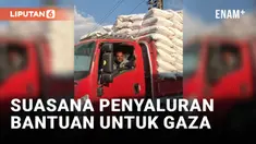 Penyaluran Bantuan Gandum dan Tepung Untuk Gaza
