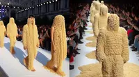 6 Editan Foto AI Jika Model Fashion Show Pakai Busana dari Mi instan, Unik Pol (IG/fkndeliciousness)
