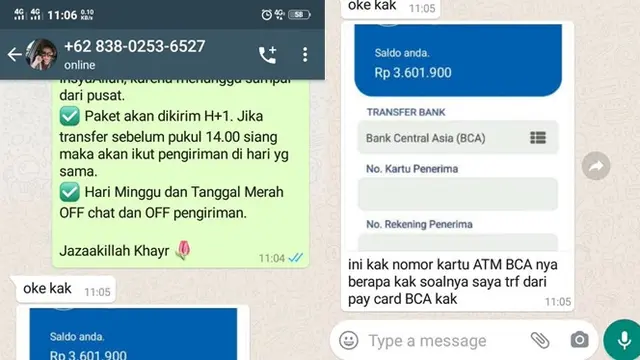 6 Chat Penipuan Pakai Bukti Transfer Rekening Ini Bikin Geregetan
