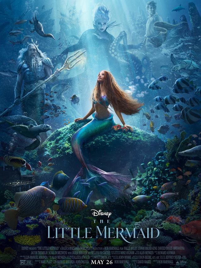 Tampilan poster terbaru film The Little Mermaid (Twitter: @PopBase)