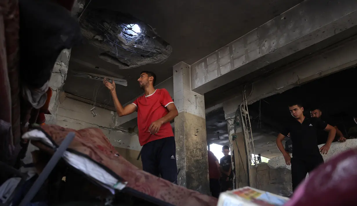 Sedikitnya enam orang tewas akibat serangan terbaru Israel tersebut. (BASHAR TALEB/AFP)