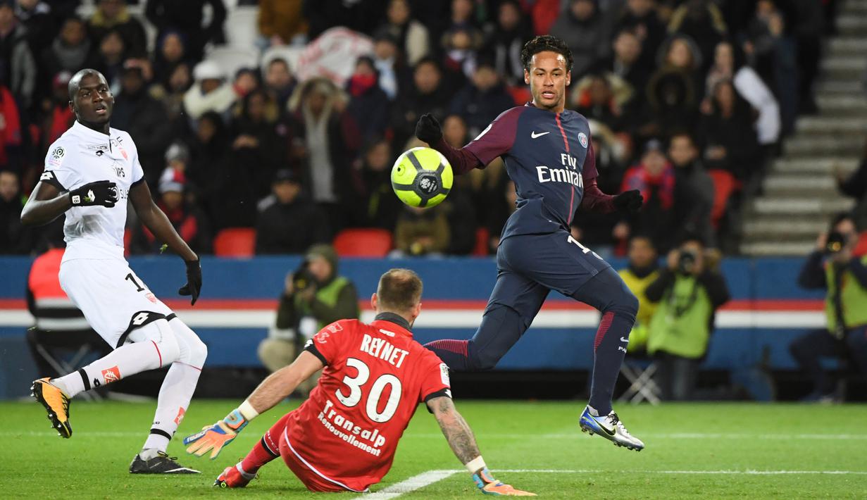 Foto Neymar Cetak 4 Gol Psg Pesta Gol Ke Gawang Dijon Dunia Bola Com