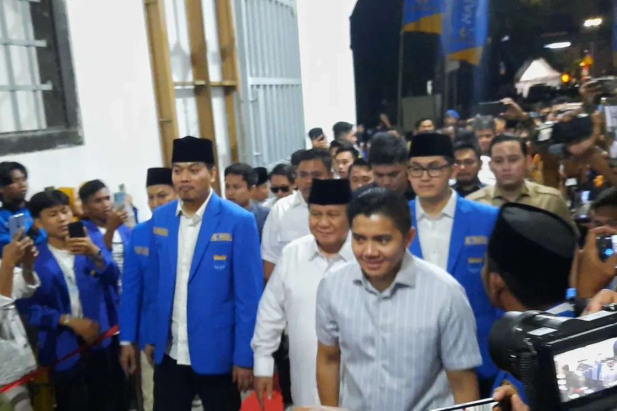 Menhan Prabowo Subianto Hadiri Harlah PMII ke-63 Tahun di Solo