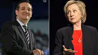 Ted Cruz dan Hillary Clinton Juara, Donald Trump Keok