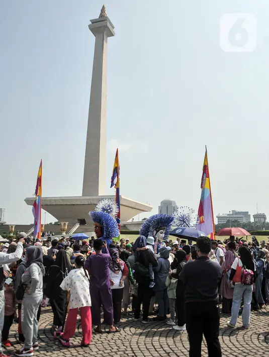 Tema Lebaran Betawi 2023 yakni "Betawi Kompak, Jakarta Sukses, Indonesia Maju". (merdeka.com/Iqbal S. Nugroho)