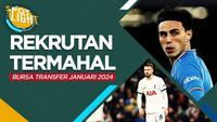 Berita video spotlight kali ini membahas tentang empat rekrutan termahal di bursa transfer Januari 2024, pemain baru Barcelona, Vitor Roque jadi yang termahal.