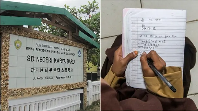 Potret Masyarakat Baubau Pakai Aksara Hangeul Korea, Dituturkan 80 Ribu Orang