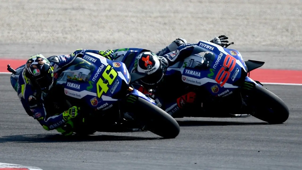 Valentino Rossi dan Jorge Lorenzo