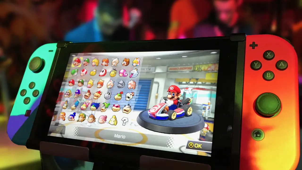 Nintendo Switch Mario Red and Blue