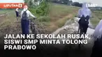 Sejumlah siswi SMP bersepeda baru-baru ini viral di media sosial. Salah seorang siswi mengajukan permintaan ke Presiden Prabowo Subianto saat bersepeda ke sekolah. Pasalnya, jalan menuju sekolah yang mereka lalui rusak parah.