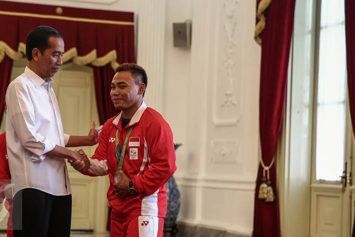 Eko Yuli dan Presiden Joko Widodo