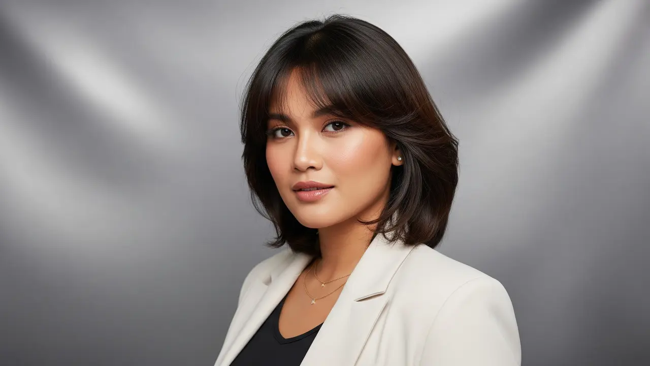 Model Rambut Wanita Pendek Berponi