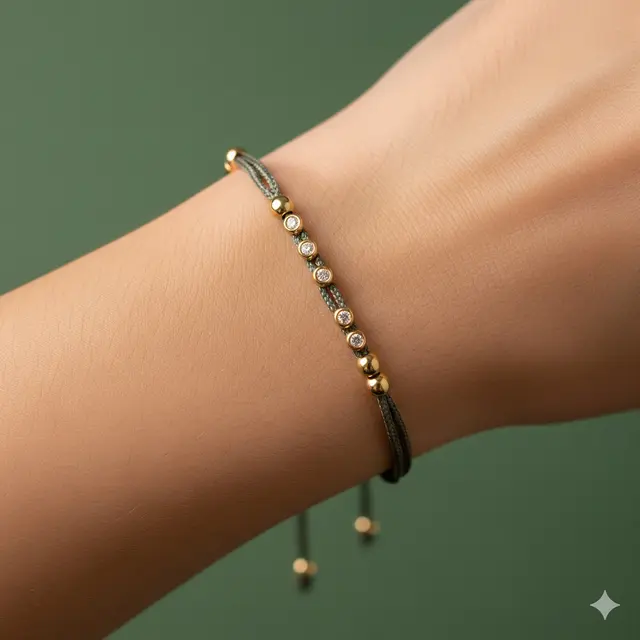 Model Gelang Emas Muda Berlian Kecil Mewah untuk Tabungan Masa Depan. Gemini
