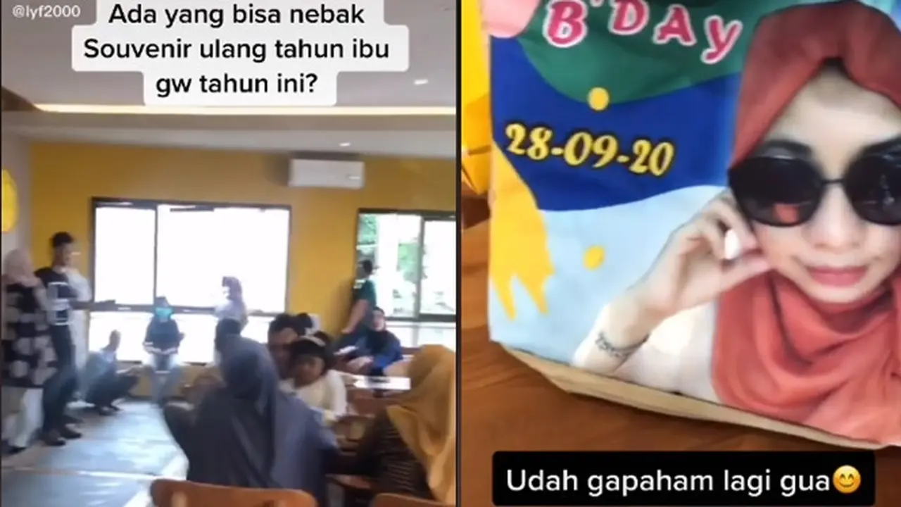 Antimainstream dan Unik, Souvenir Ulang Tahun Ibu Ini Bikin Ngakak