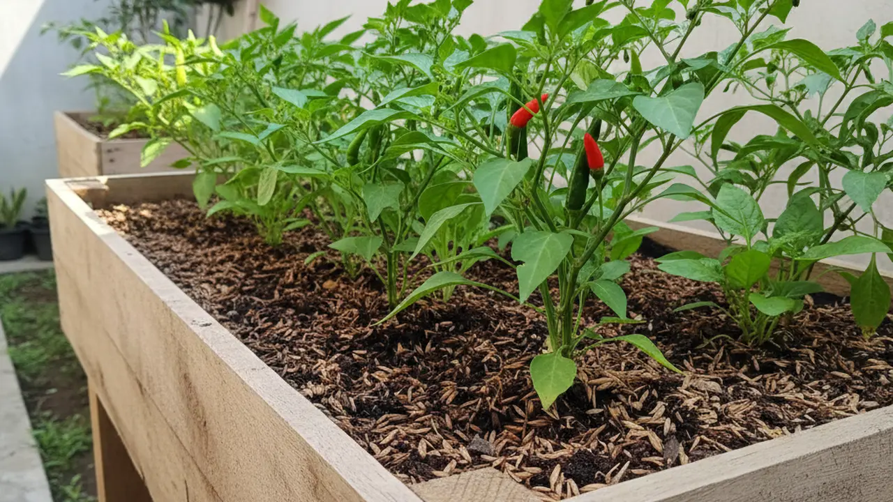 Ide Kebun Sayur di Pekarangan Kecil Memakai Media Tanam Sekam Bakar