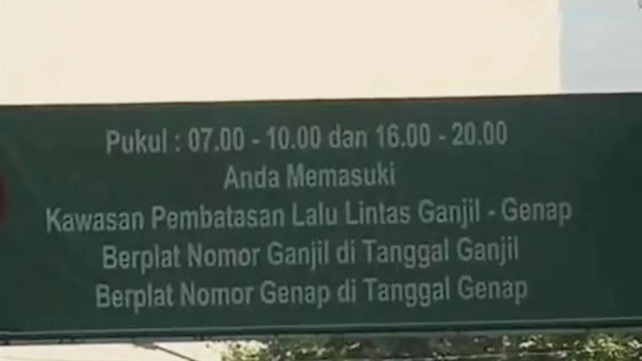 Sistem Ganjil Genap