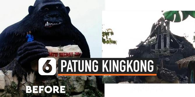 VIDEO: Penampakan Patung Kingkong Jatim Park Sebelum dan Sesudah Gempa