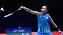 Tunggal putri Taiwan, Tai Tzu Ying mengembalikan kok ke arah pebulu tangkis Indonesia, Gregoria Mariska Tunjung pada babak perempat final Piala Sudirman 2019 di Nanning, China, Jumat (24/5/2019). Tai Tzu Ying menang dua gim langsung dari Gregoria Mariska dengan skor 21-16, 21-14. (WANG ZHAO/AFP)