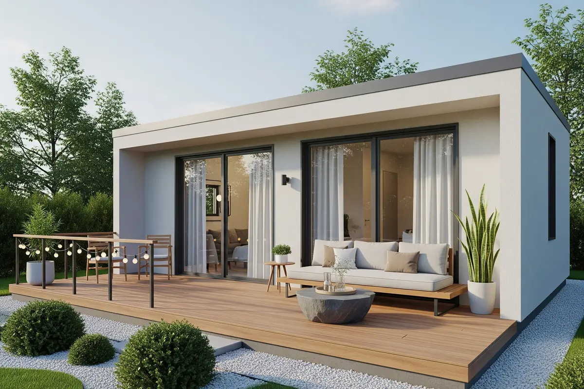 Teras Rumah Mungil Minimalis (Gemini AI)