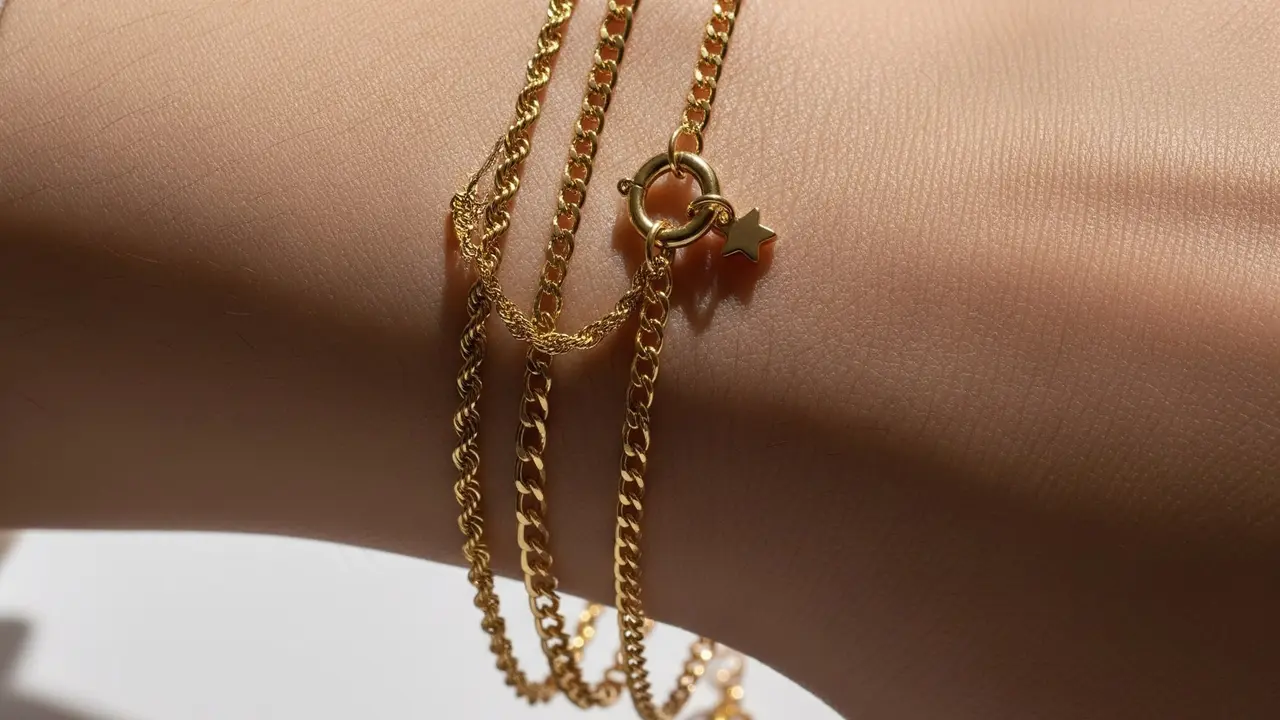 Gelang Model Korea (Layered Chain)