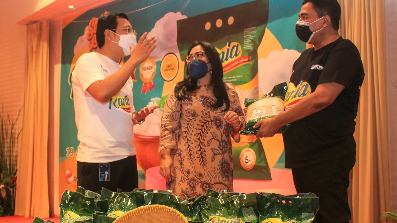 Soft Launching beras premium Rania yang diidstribusi oleh PT Rajawali Nusindo