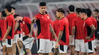 Latihan resmi Timnas Indonesia jelang&nbsp;pertandingan melawan China di SUGBK, Jakarta, Rabu (4-6-2025). (Bola.com/Bagaskara Lazuardi)