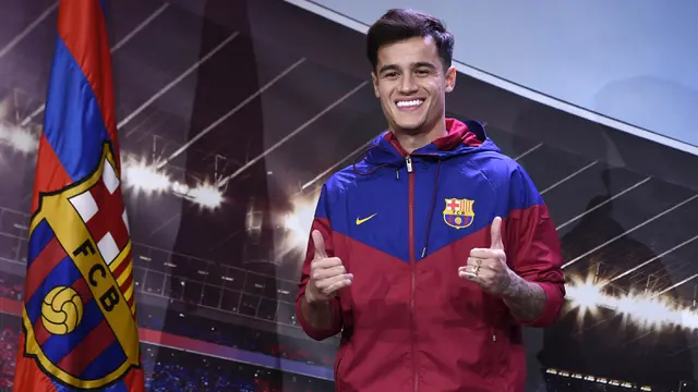 FOTO: Barcelona Resmi Memperkenalkan Philippe Coutinho