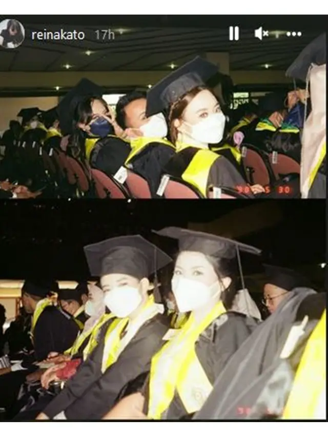 6 Potret Wisuda Reina Kato Adik Yuki Kato, Lulus dengan Predikat Cumlaude