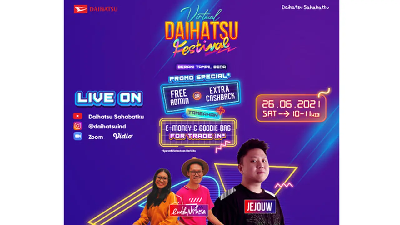 Catat! 26 Juni, Daihatsu Siap Tebar Promo di Virtual Festival 