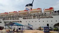 Kapal Pelni di Batam. (Foto: Liputan6.com/Ajang Nurdin)