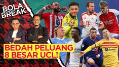 Berita video Bola Break episode kali ini membahas tentang kekuatan tim-tim yang berlaga di perempat final Liga Champions, juga kans juara.