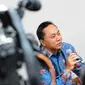 Ketua MPR, Zulkifli Hasan saat dialog santai dengan wartawan di Kompleks Parlemen Senayan, Jakarta, Senin (22/12/2014).(Liputan6.com/Andrian M Tunay)