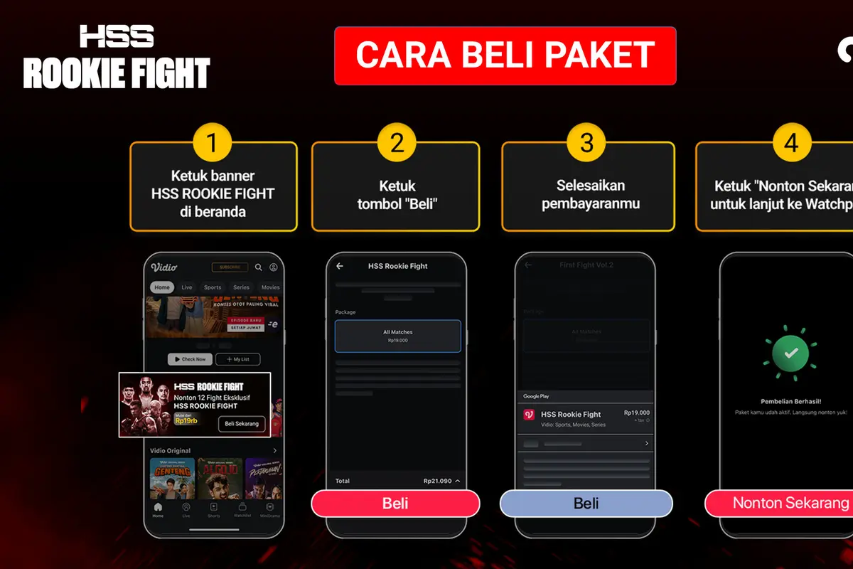 Cara Nonton HSS Rookie Fight