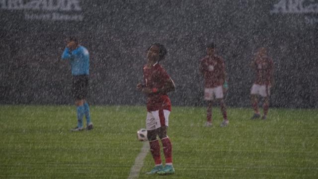 Penyerang Timnas Indonesia U-18, Ronaldo Kwateh.