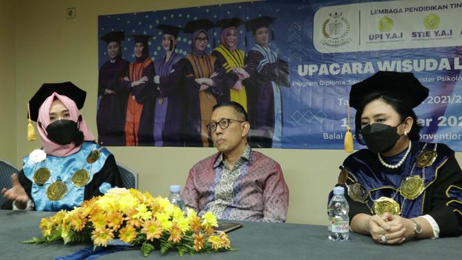 <p>Sebanyak 1.078 lulusan Lembaga Pendidikan Tinggi Y.A.I, diwisuda di Balai Sidang Jakarta Convention Center, Kamis (1/12/2022) (Istimewa)</p>