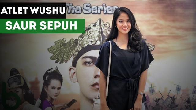 Berita video Sabina Katya atlet wushu nasional yang banting setir menjadi bintang sinetron di Saur Sepuh The Series.