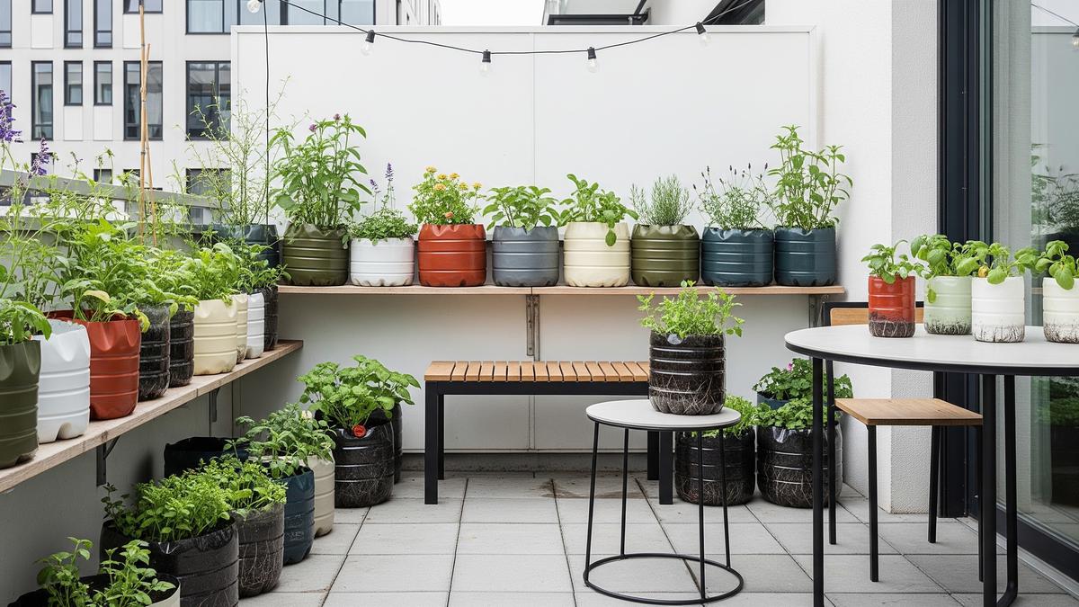 7 Inspirasi Teras Minimalis dengan Galon Bekas yang Disulap Jadi Urban Garden