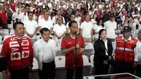 Presiden Joko Widodo (Jokowi) meresmikan Stadion Utama Gelora Bung Karno (SUGBK) pada Senin, (14/1/2018) malam. (Deny/Liputan6.com)