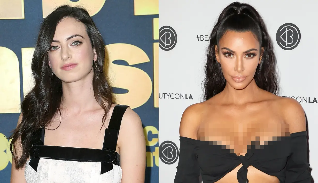 Cazzie David menyindir Kim Kardashian karena menggunakan plastik berlebihan. (Jimi Celeste/Patrick McMullan via Getty Images; David Livingston/Getty Images/People)