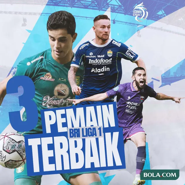 BRI Liga 1 - Ilustrasi 3 Pemain Terbaik BRI Liga 1