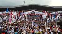 Prabowo Sandiaga menggelar kampanye di Sidoarjo, Jawa Timur. (Merdeka.com)