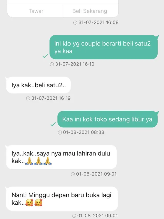 6 Balasan Penjual Online Shop Jelang Melahirkan Ini Bikin Senyum Tipis