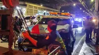 Seorang wanita melakukan aksi nekat membawa kabur kendaraan patroli petugas tol, pada Minggu 23 Juli 2023. (Foto: dokumentasi Satlantas Polres Metro Jakarta Timur)