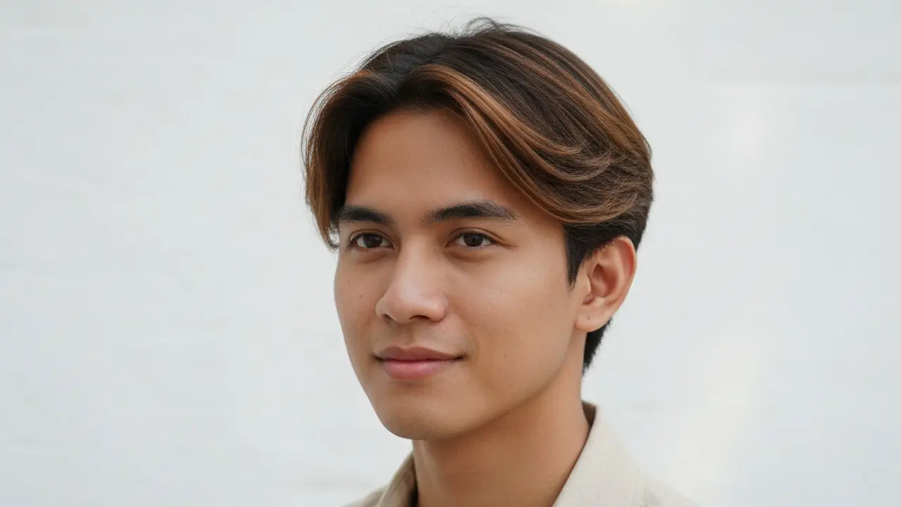 Model Warna Rambut Pria Hilight